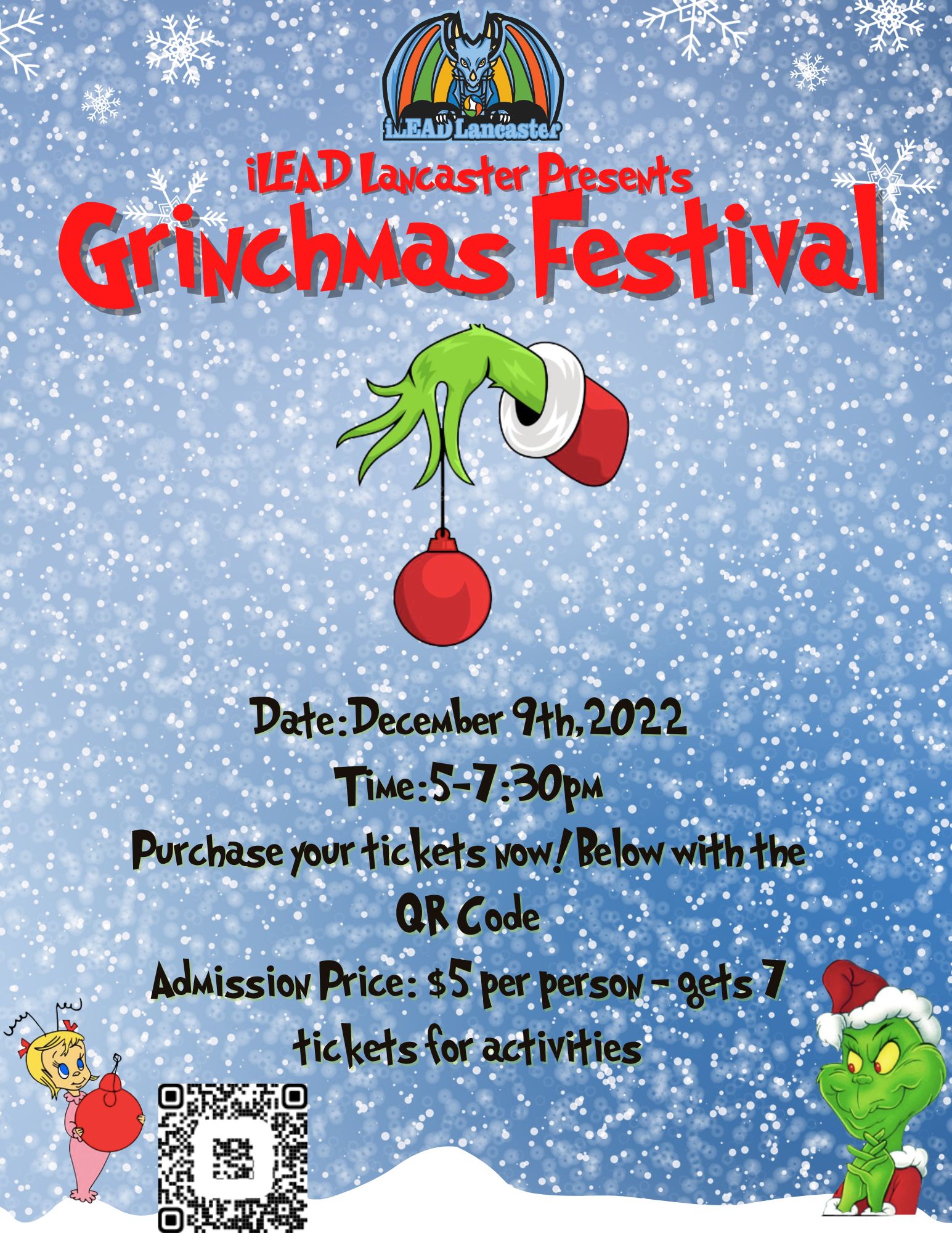 iLEAD Lancaster presents Grinchmas Festival! iLEAD Lancaster