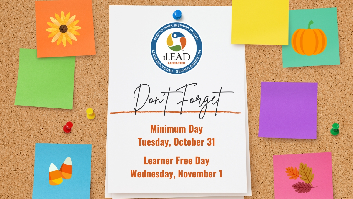 Minimum Day and Learner Free Day Lancaster