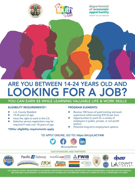 Youth at Work flier