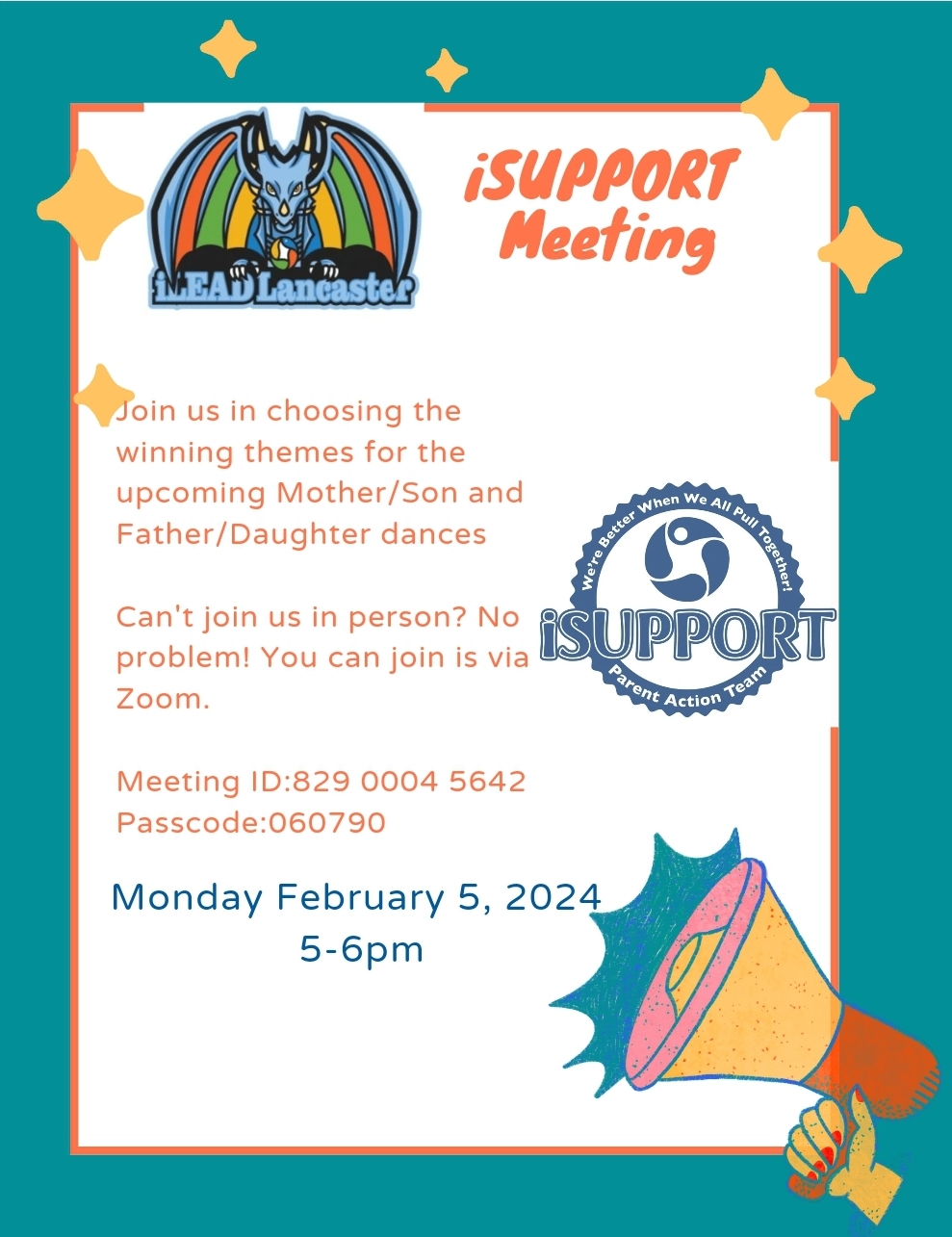 iLEAD Lancaster iSUPPORT meeting February 5, 2024