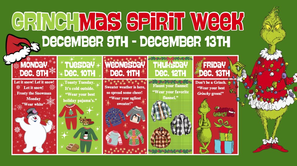 Grinchmas Spirit Week