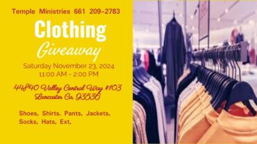 Temple Ministries Clothing Giveaway