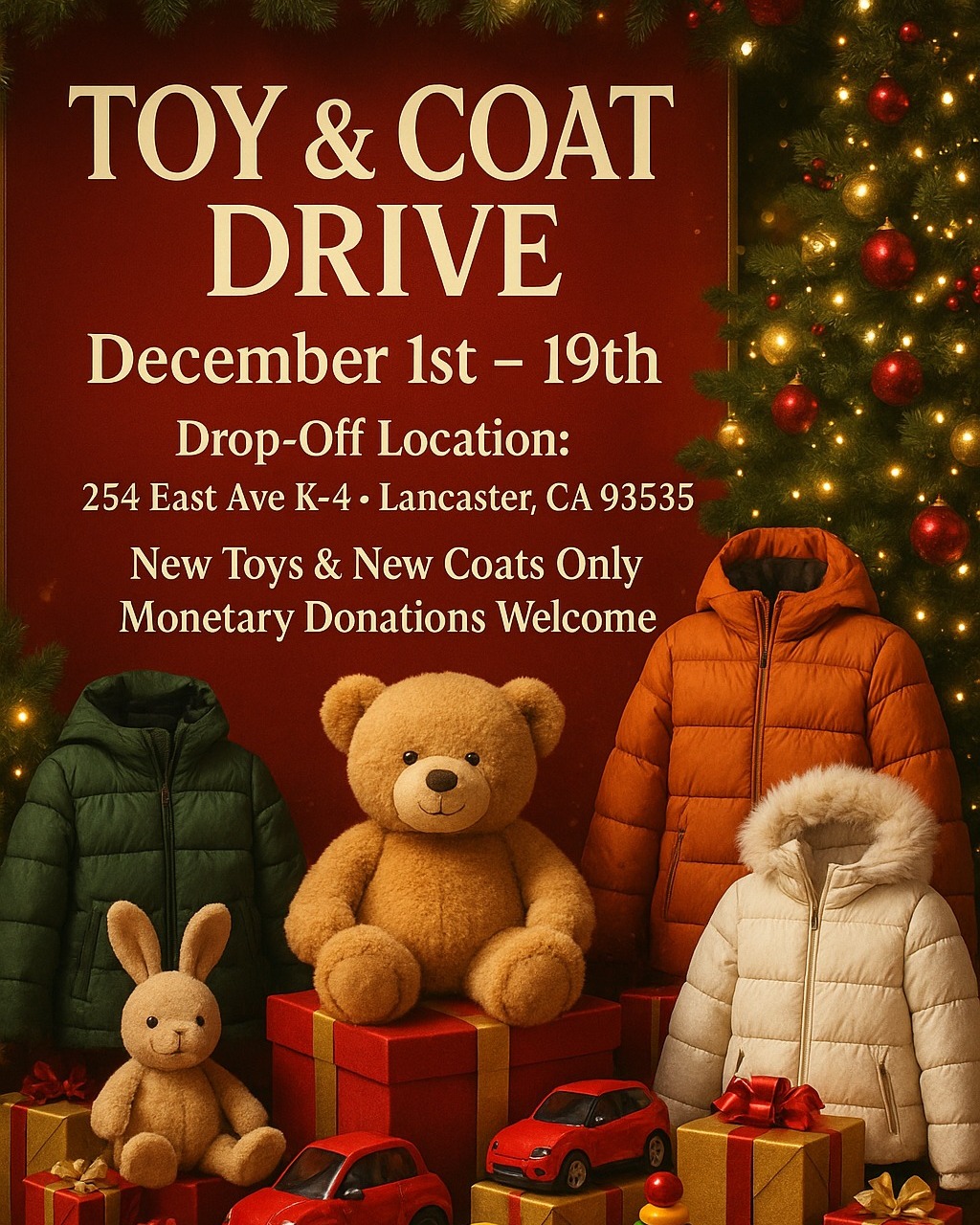 iLEAD Lancaster Toy and Coat Drive 12.2025