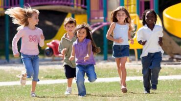 kids playing outside