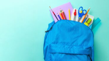 backpack and supplies